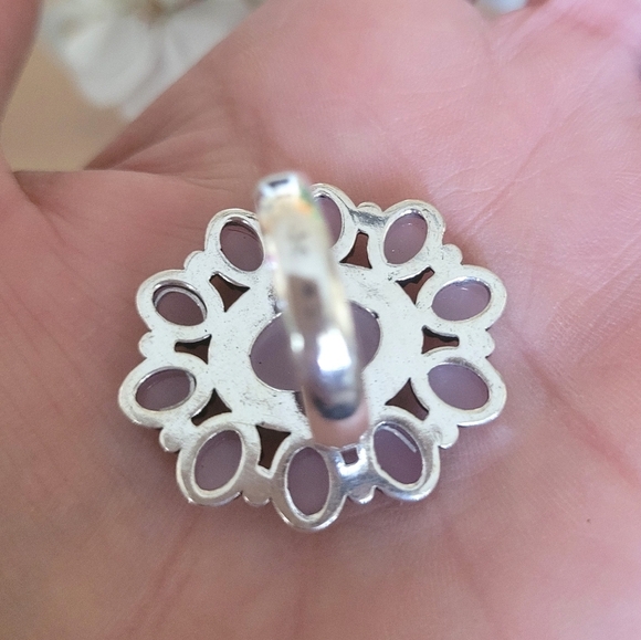 🩷Genuine Rose Quartz Gemstone Sterling Silver Stamped - Picture 5 of 5